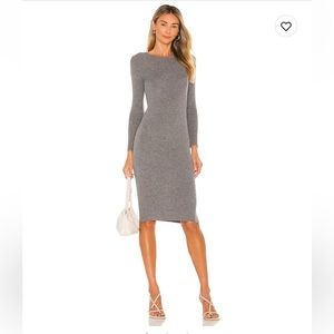 Revolve- All the Ways- McKena Midi Dress in Gray Size Large
